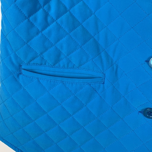 Drapery’s & Damon’s teal blue quilted vest size PM. Light weight, pockets - Picture 3 of 5